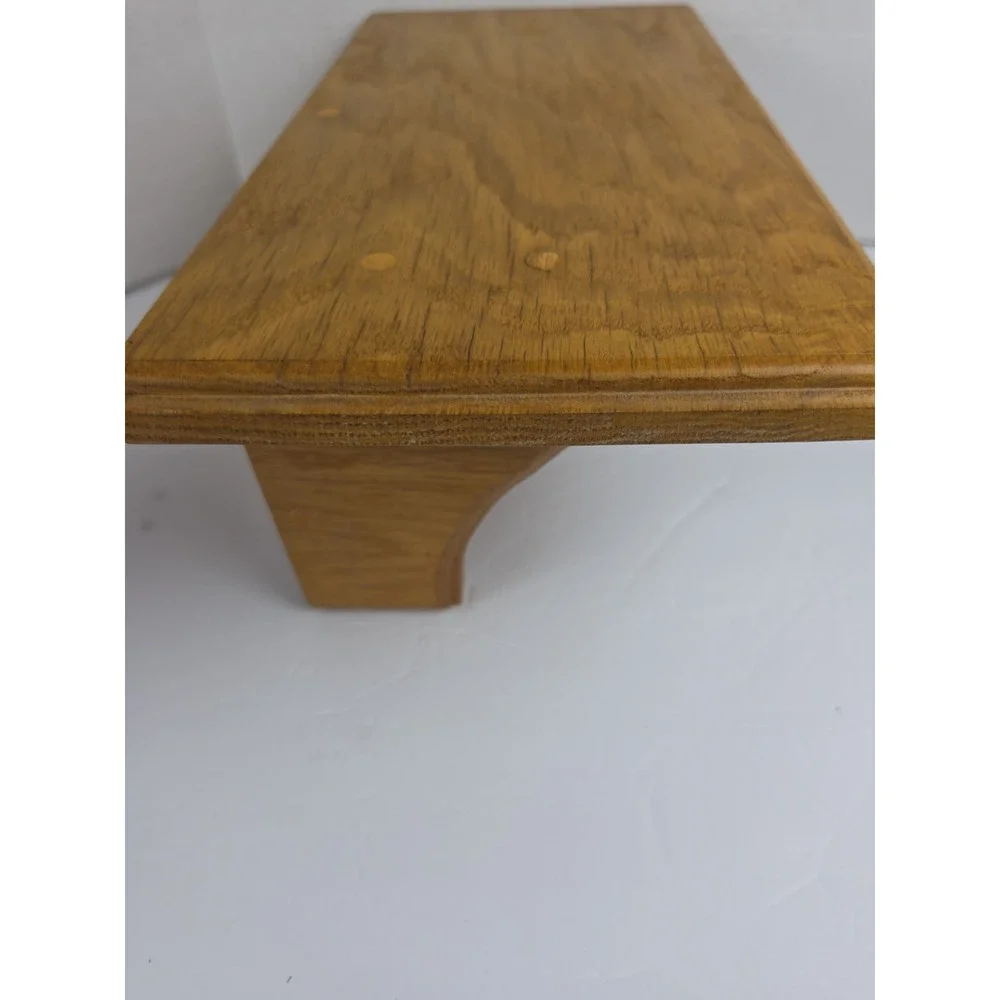 Vintage Oak Small Wall Shelf Farmhouse Cottagecore 14X7